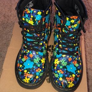 Floral Dr Martens in Kids Size 1